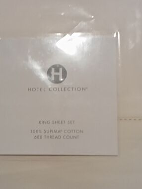 Hotel Collection King Sheet Set in White